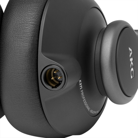 K371 - Black - Over-ear, closed-back, foldable studio headphones - Detailshot 4