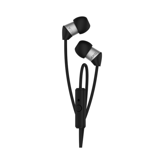 Y23U - Black - The smallest in-ear headphones with universal remote and microphone - Hero