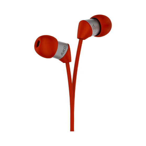Y23U - Red - The smallest in-ear headphones with universal remote and microphone - Detailshot 1
