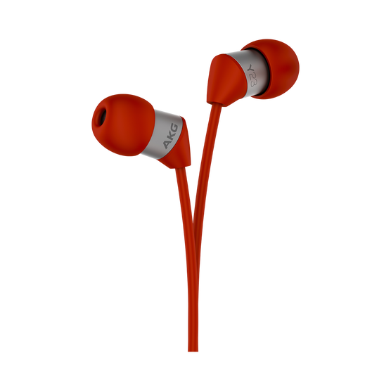 Y23U - Red - The smallest in-ear headphones with universal remote and microphone - Detailshot 1
