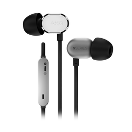 N20U - Silver - Reference class in-ear headphones with universal 3 button remote. - Hero