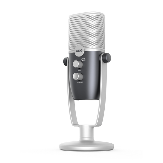AKG Ara - Blue - Professional Two-Pattern USB Condenser Microphone - Detailshot 5