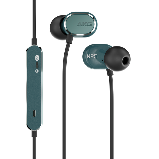 AKG N25 - Teal - Hi-Res in-ear headphones - Hero