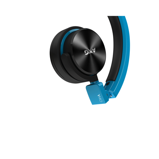 Y40 - Blue - High-performance foldable headphones with universal in-line microphone and remote - Detailshot 1