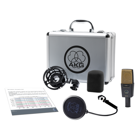 C414 XLII - Black - Reference multipattern condenser microphone - Detailshot 1