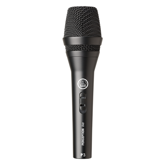 P3 S - Black - High-performance dynamic microphone with on/off switch - Hero