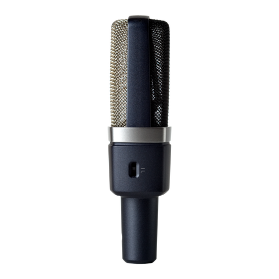 C214 - Black - Professional 
large-diaphragm 
condenser microphone - Left