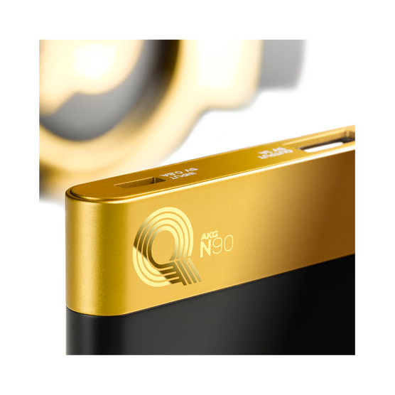 N90Q - Gold - Reference class auto-calibrating noise-cancelling headphones - Detailshot 5