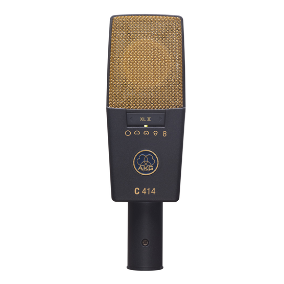 C414 XLII - Black - Reference multipattern condenser microphone - Hero