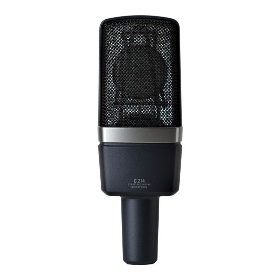 C214 - Black - Professional 
large-diaphragm 
condenser microphone - Back
