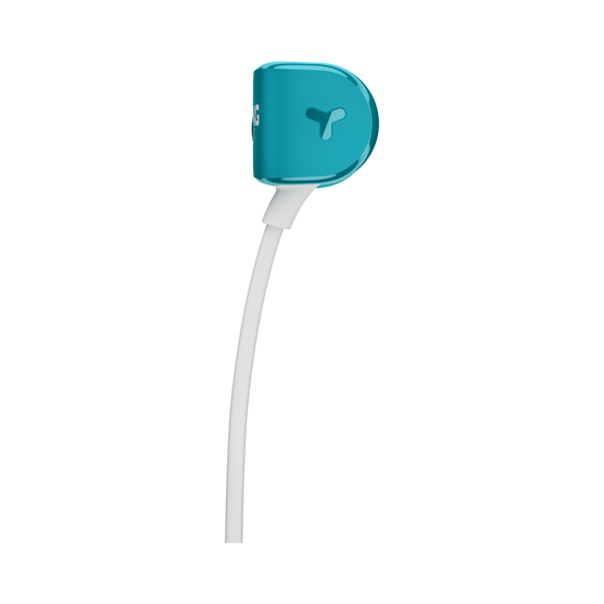 Y20U - Teal - Signature AKG in-ear stereo headphone that takes your calls - Back