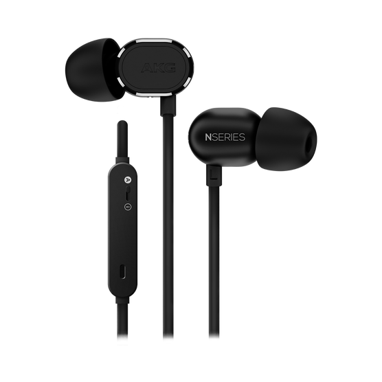 N20U - Black - Reference class in-ear headphones with universal 3 button remote. - Hero