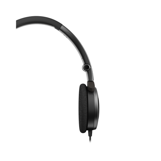 Y 30 - Black - Stylish, uncomplicated, foldable headphones with 1 button universal remote/mic - Detailshot 2
