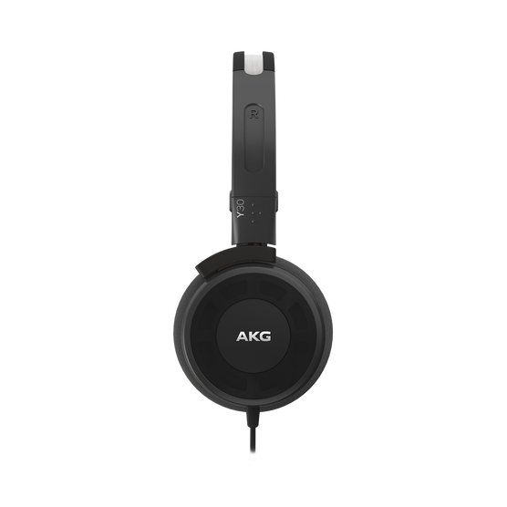 Y 30 - Black - Stylish, uncomplicated, foldable headphones with 1 button universal remote/mic - Detailshot 1