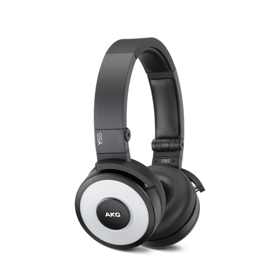 Y55 - White - High-performance DJ headphones with in-line microphone and remote - Hero