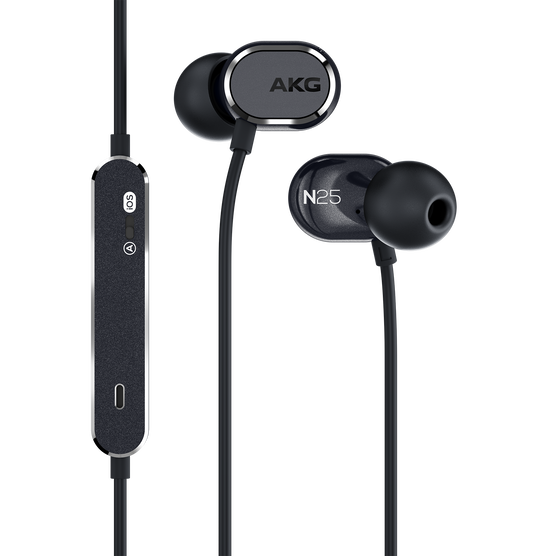 AKG N25 - Black - Hi-Res in-ear headphones - Hero